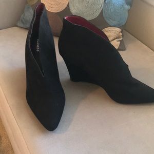 Express Black Ankle Booties